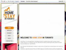 Tablet Screenshot of homestayintoronto.com